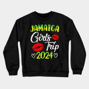 Womens Jamaica Girls Trip 2024 Summer Vacation Weekend Crewneck Sweatshirt